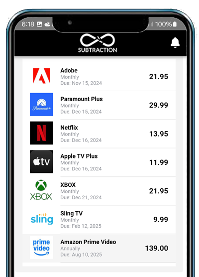 Subtraction Subscriptions